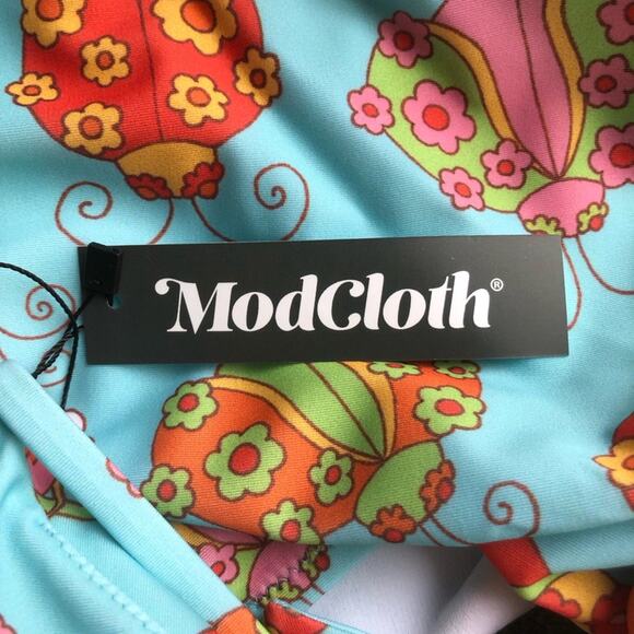 ModCloth x Marisol Muro NWT Whimsical Retro Chic Siena One-Piece Swimsuit Large - Picture 11 of 15